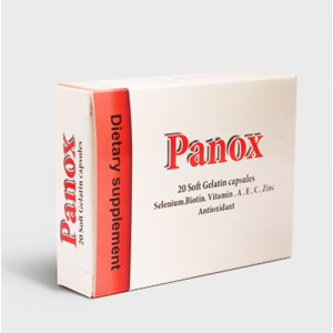 PANOX ANTIOXIDANT ( SELENIUM + BIOTIN + VITAMINS A , C , E + ZINC ) 20 SOFT GELATIN CAPSULES